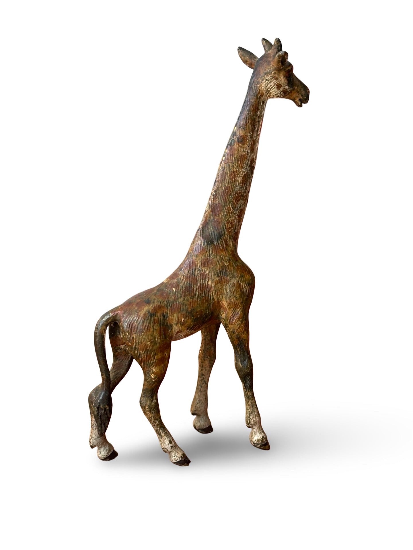 Cold Painted Vienna Bronze Model of a Giraffe. Circa. 1900