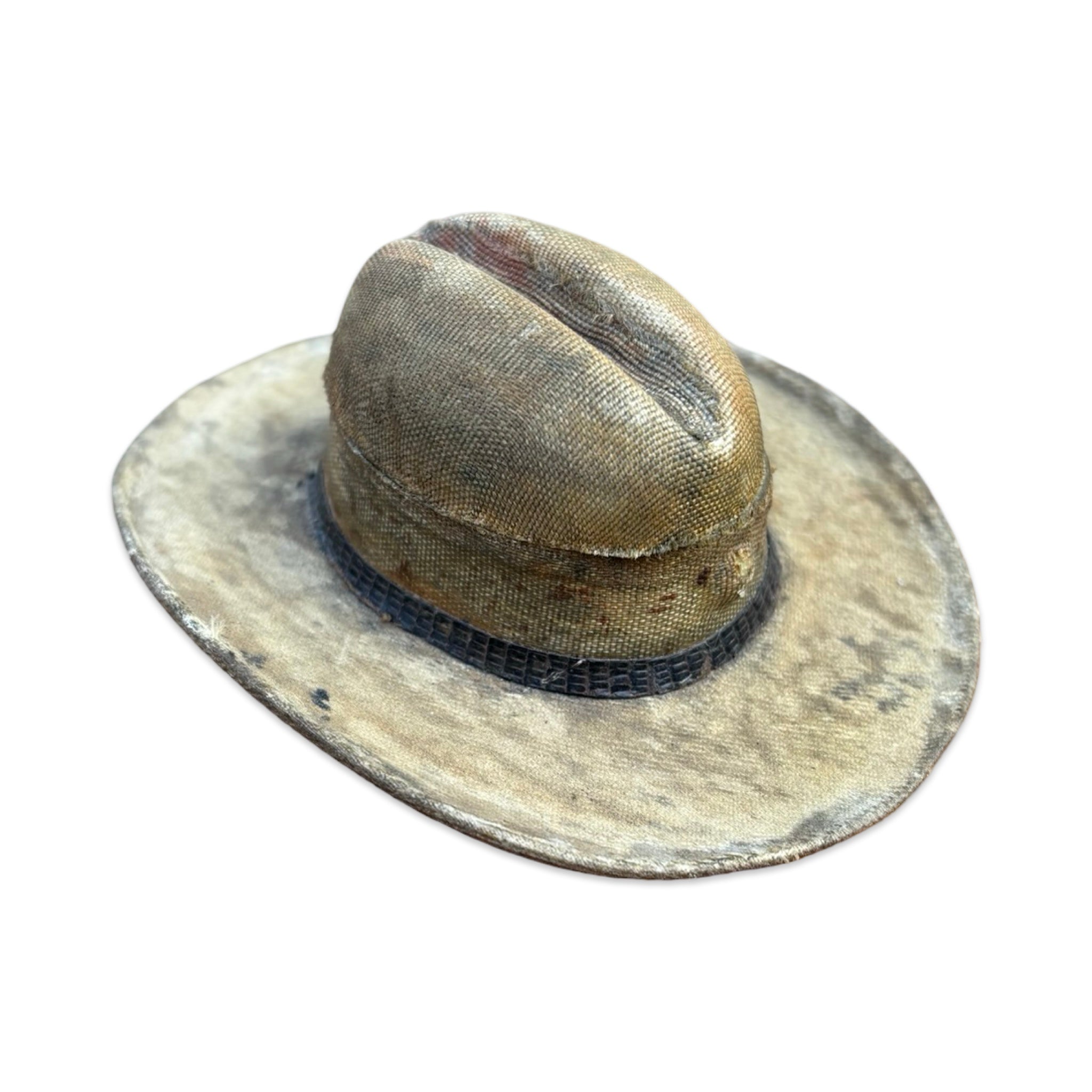 Edwardian Travelling Inkwell In The Form Of A Hat
