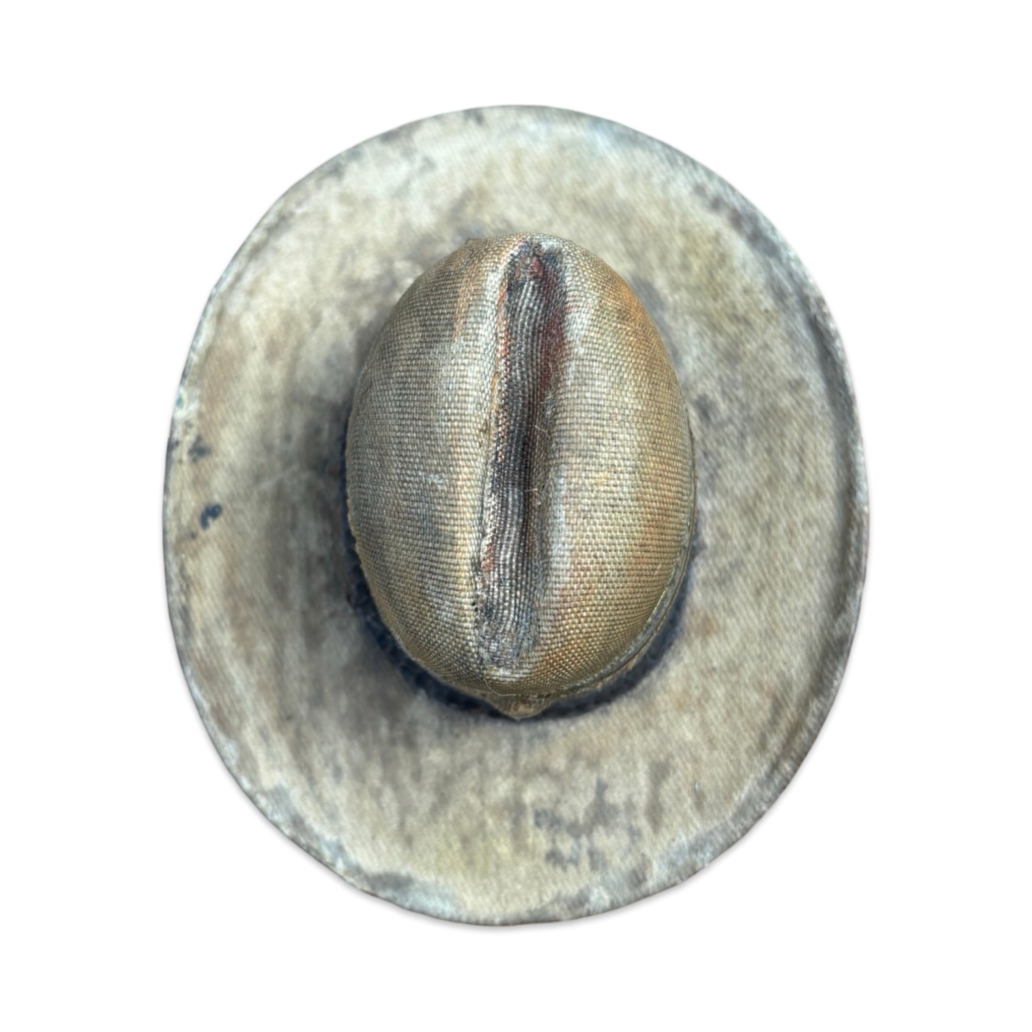 Edwardian Travelling Inkwell In The Form Of A Hat