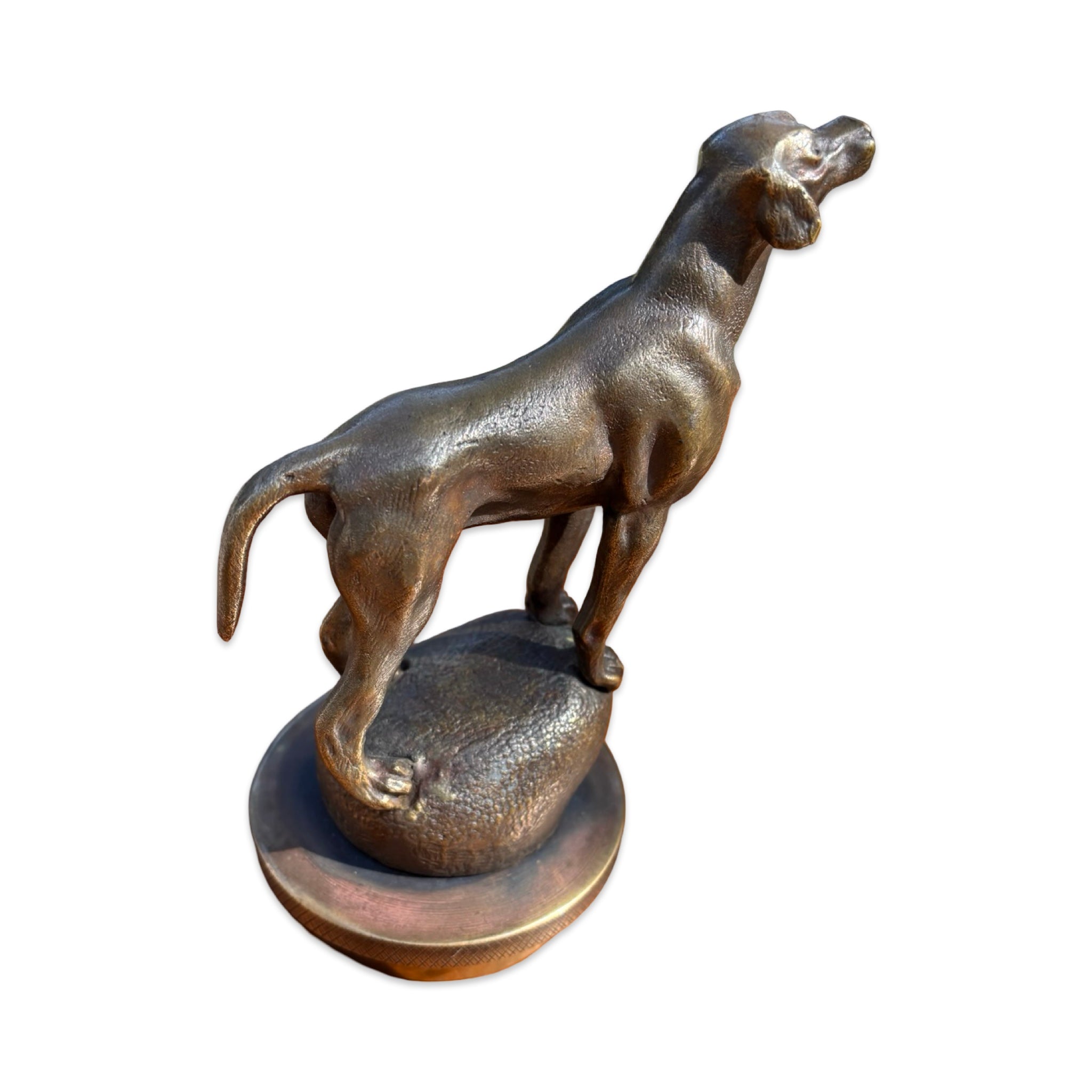 Pointer Dog Bronze Car Mascot / Hood Ornament. French, Circa. 1930