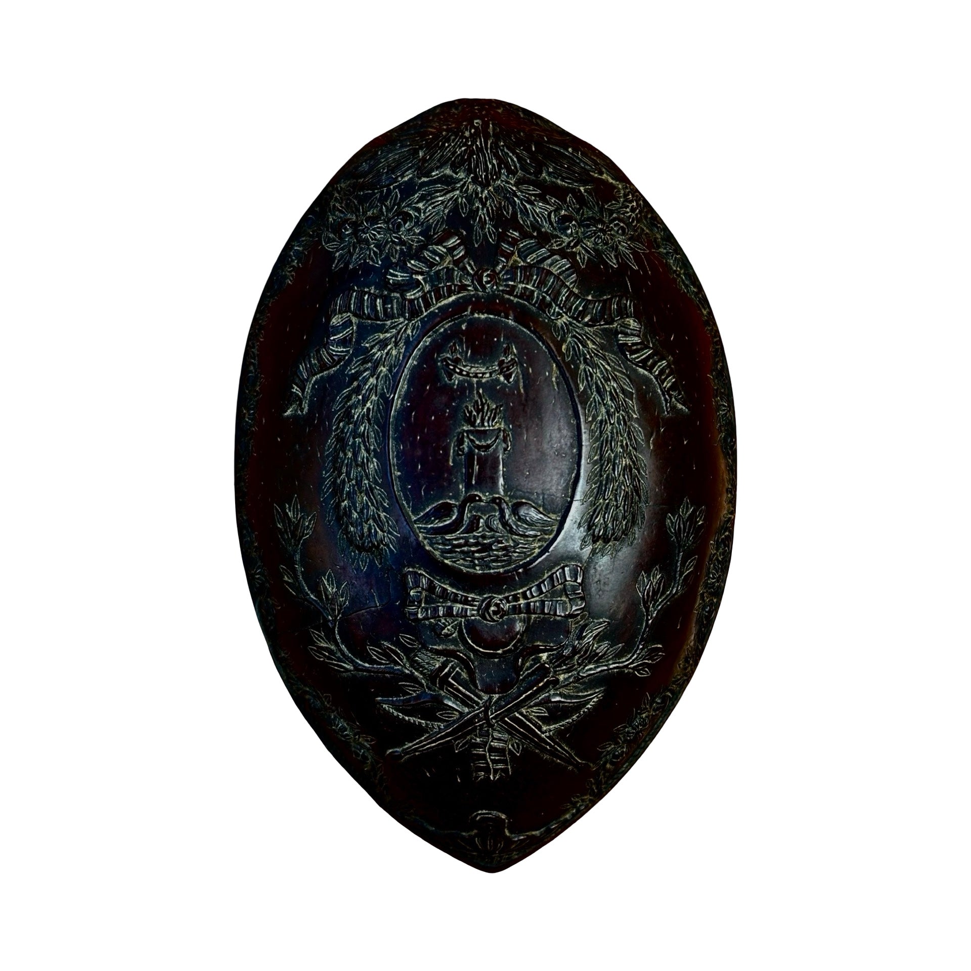 18th Century Sailor Carved Coconut Shell Bugbear