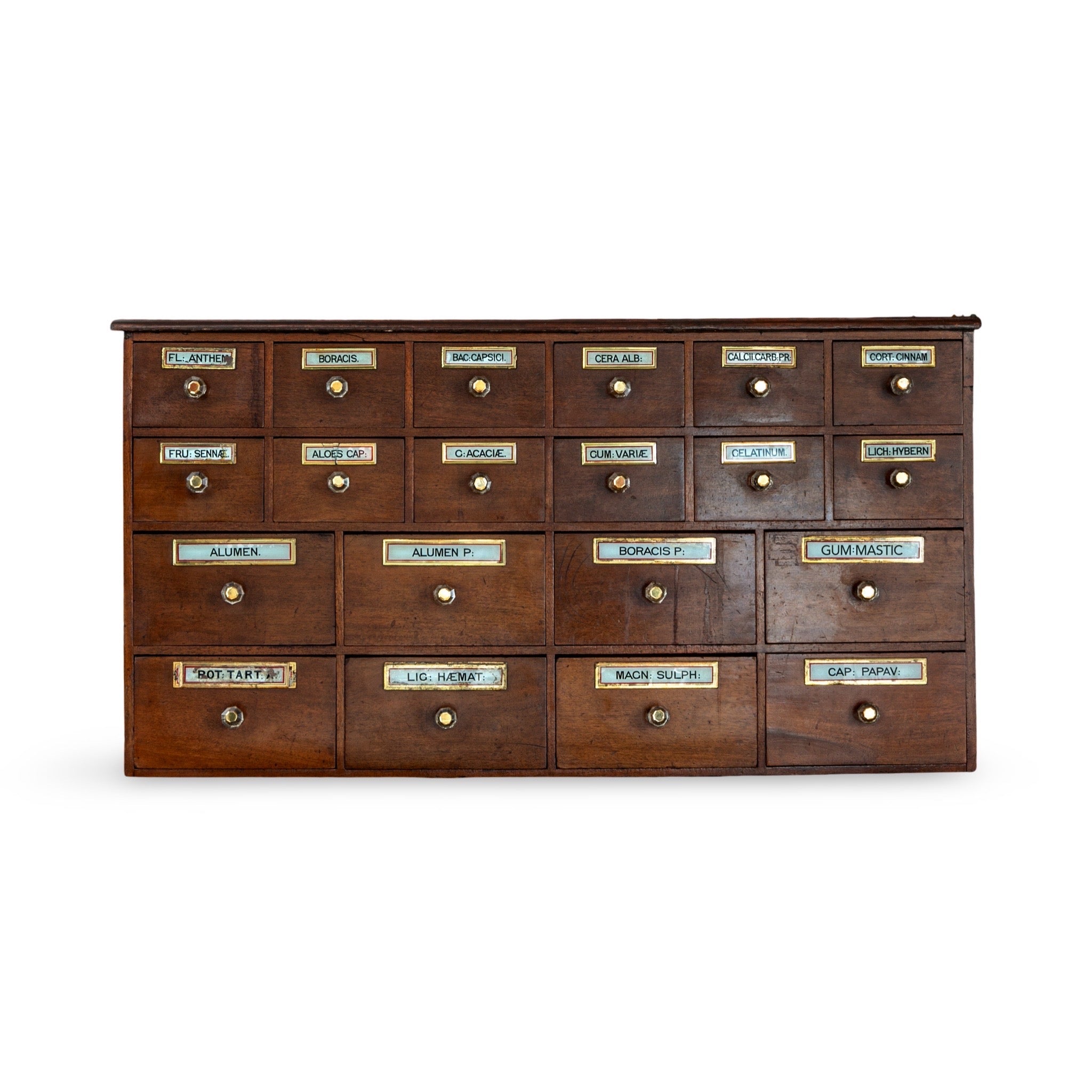 English 19th Century Apothecary Cabinet