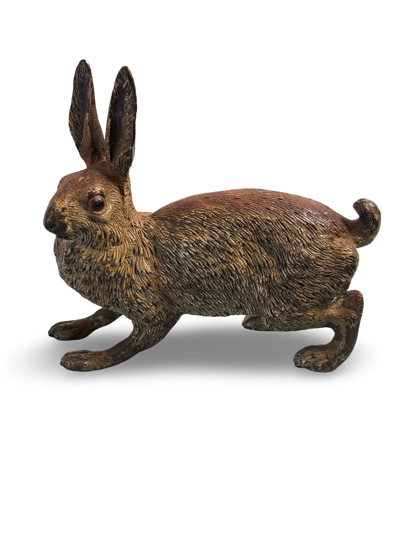 Vienna Bronze Cold Painted Hare. Circa. 1900