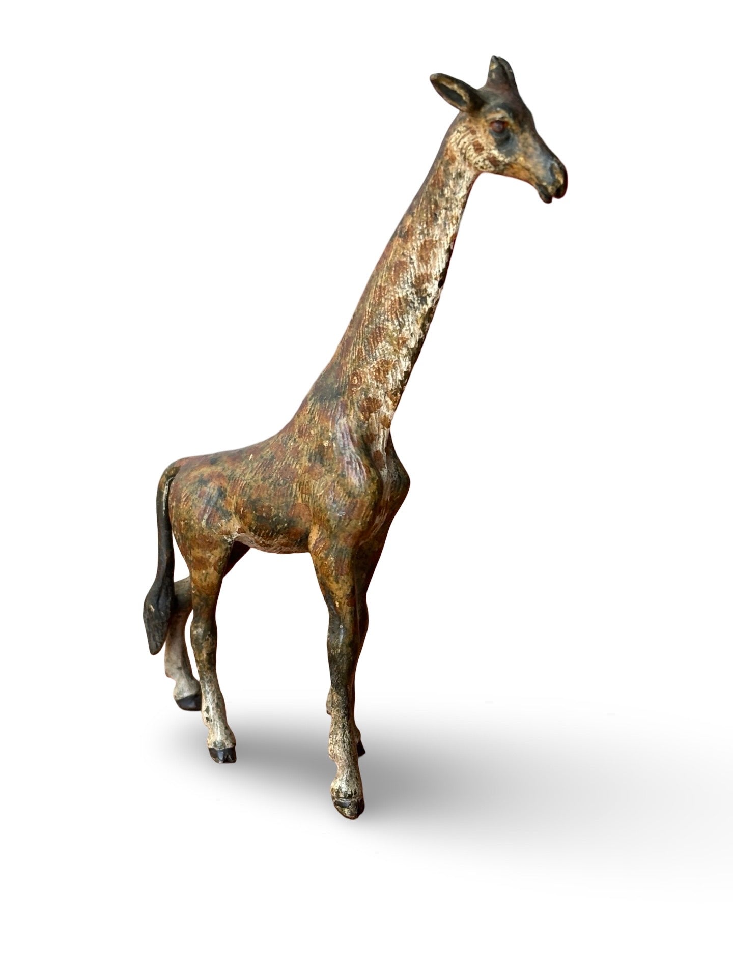 Cold Painted Vienna Bronze Model of a Giraffe. Circa. 1900
