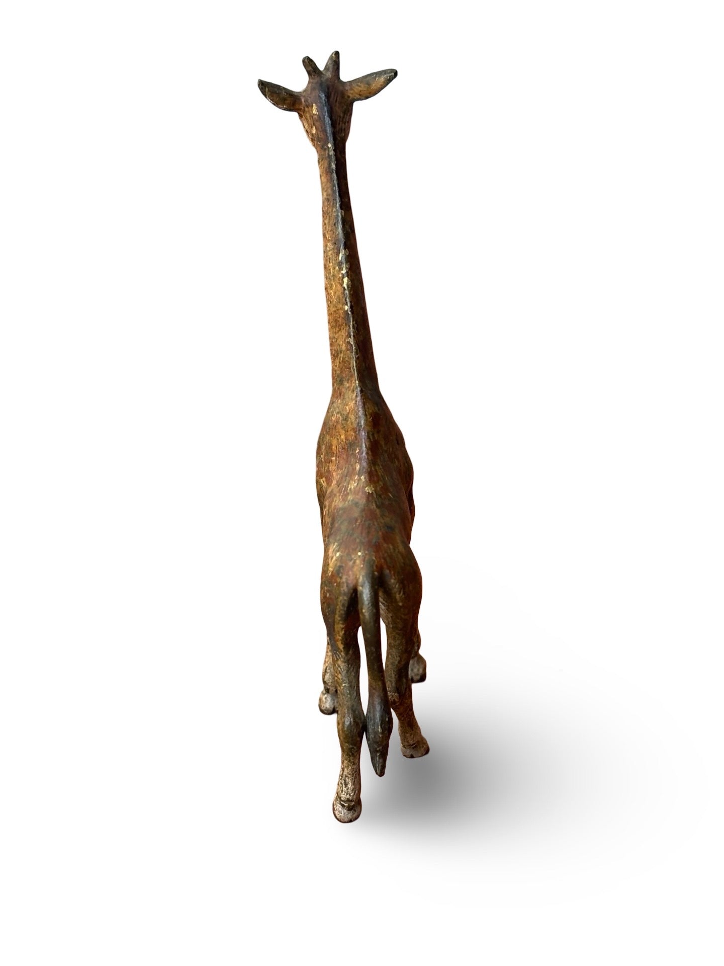 Cold Painted Vienna Bronze Model of a Giraffe. Circa. 1900