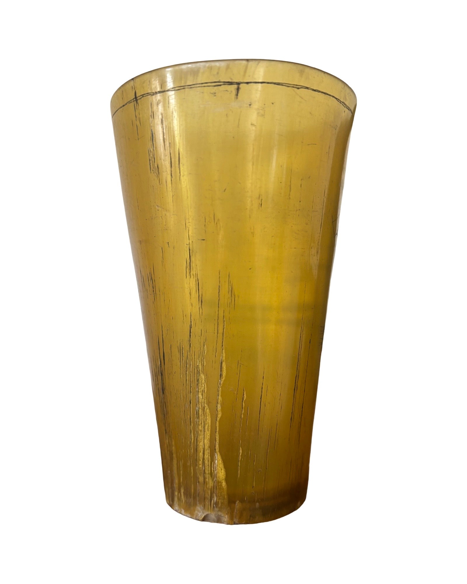 Scrimshaw Cow Horn beaker