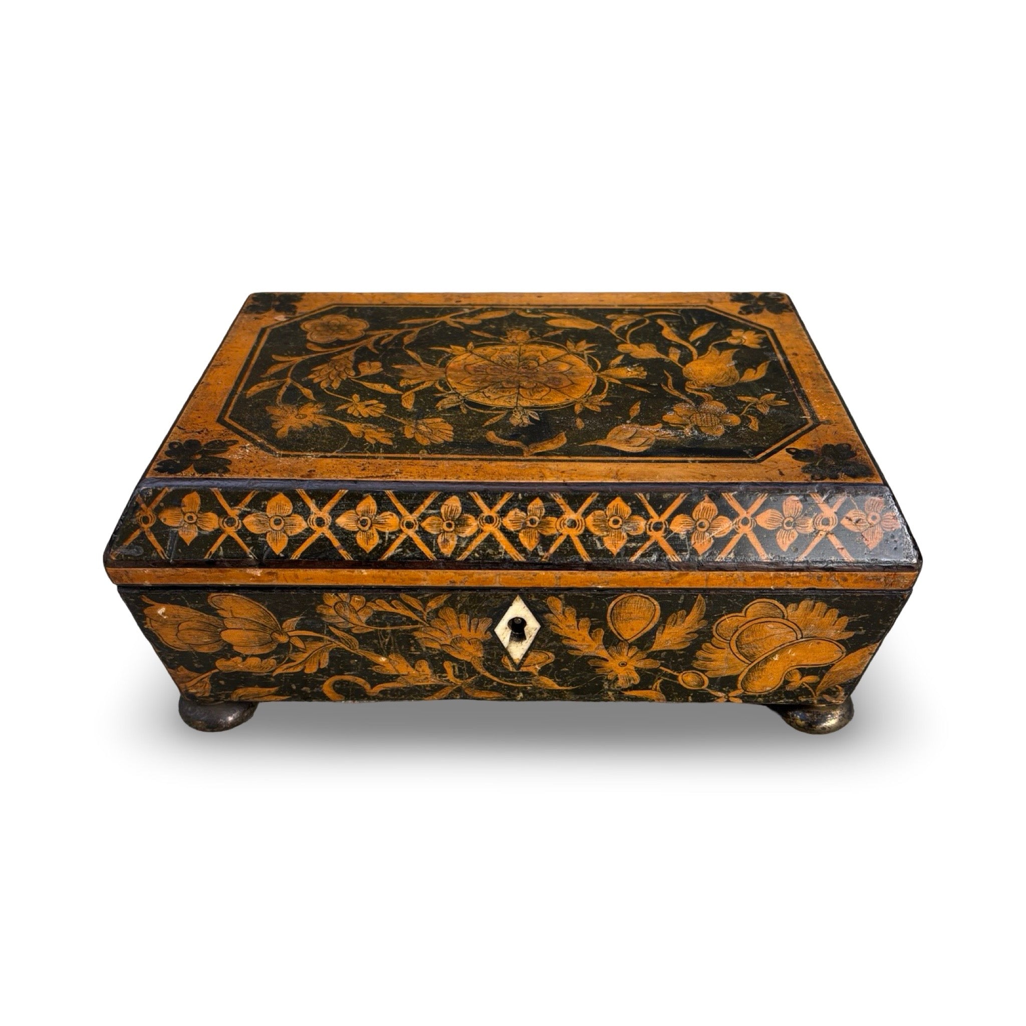 Regency Sycamore Penwork Box