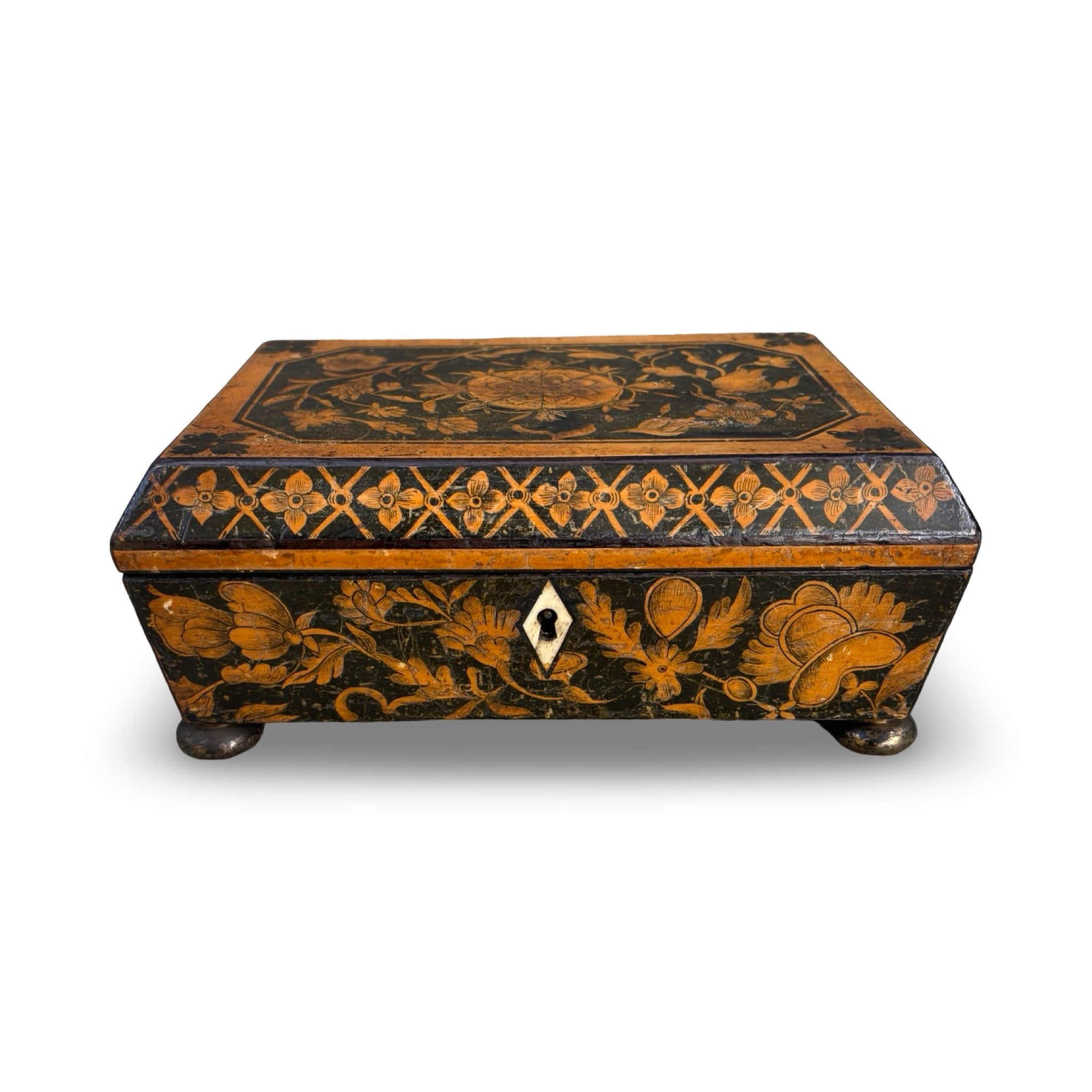 Regency Sycamore Penwork Box