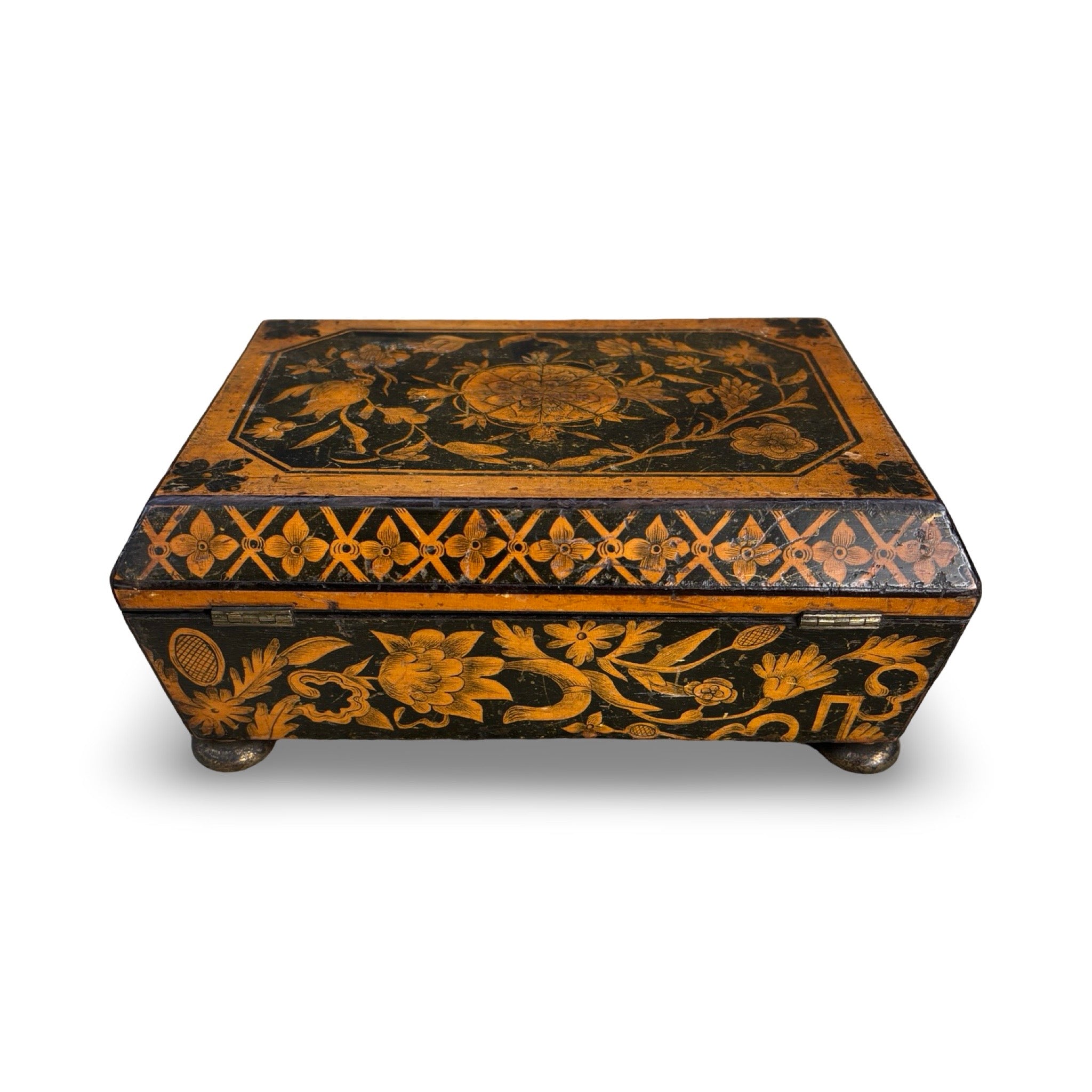Regency Sycamore Penwork Box