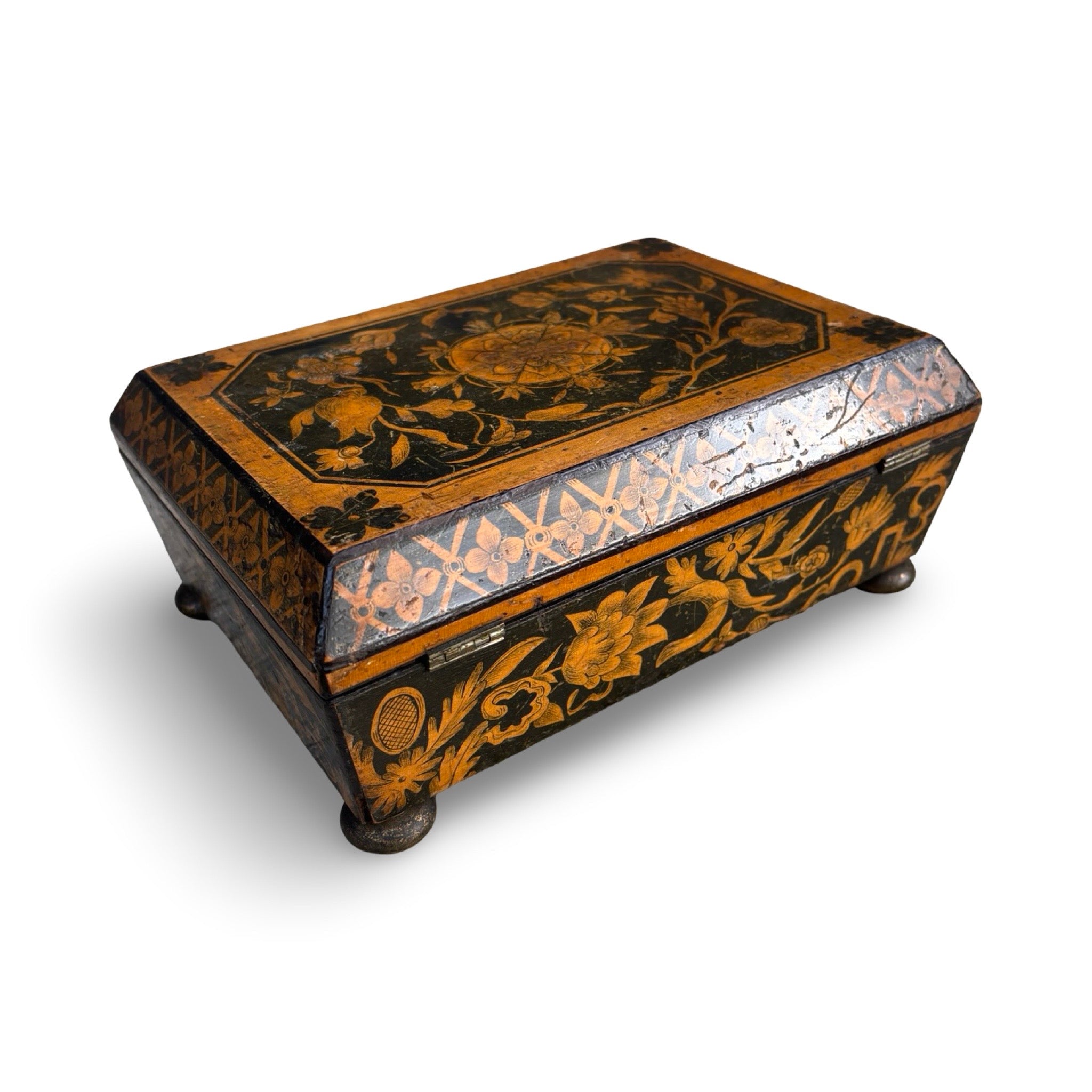Regency Sycamore Penwork Box