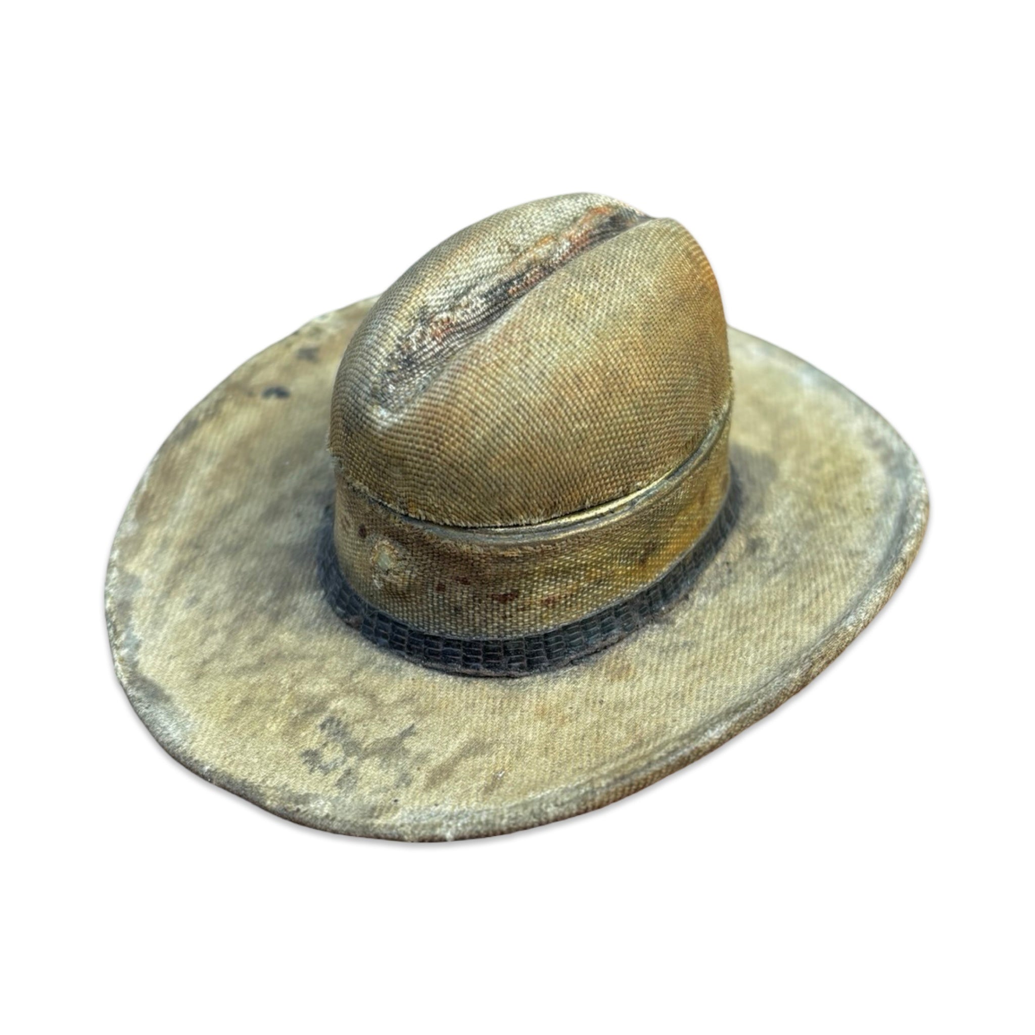 Edwardian Travelling Inkwell In The Form Of A Hat